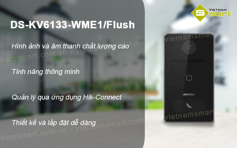 Camera chuông cửa Hikvision DS-KV6133-WME1/Flush Camera chuông cửa Hikvision DS-KV6133-WME1/Flush