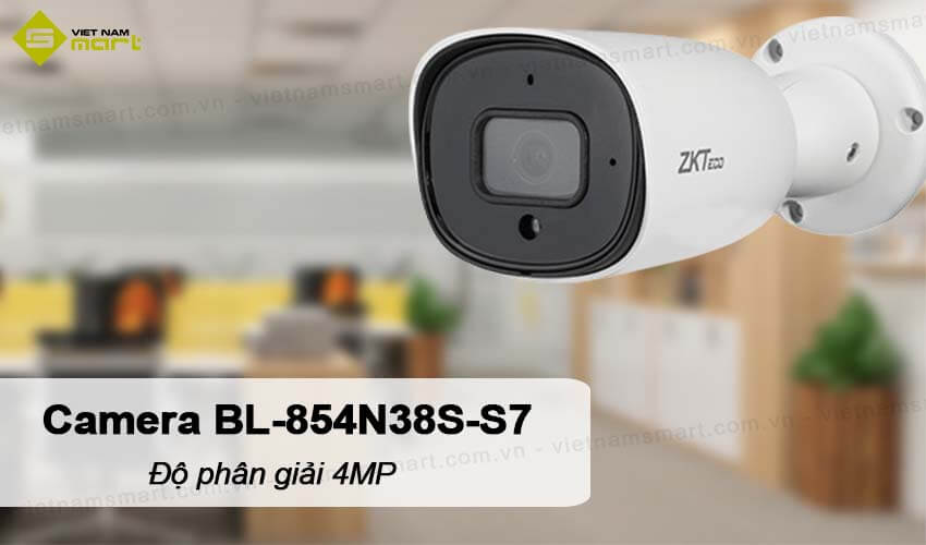 Camera IP hồng ngoại 4MP ZKTeco BL-854N38S-S7 Camera IP hồng ngoại 4MP ZKTeco BL-854N38S-S7