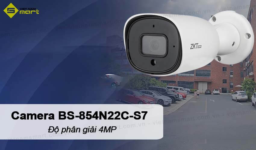 Camera IP hồng ngoại 4MP ZKTeco BS-854N22C-S7 Camera IP hồng ngoại 4MP ZKTeco BS-854N22C-S7