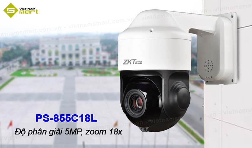 Camera PTZ hồng ngoại 5MP ZKTeco PS-855C18L Camera PTZ hồng ngoại 5MP ZKTeco PS-855C18L