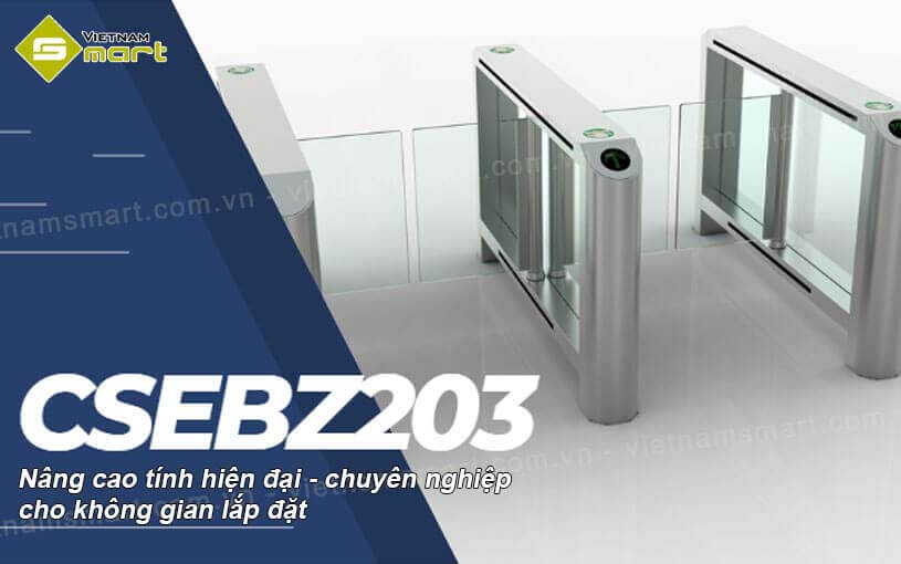 Cổng Swing Barrier Chisung CSEBZ203 Cổng swing barrier CSEBZ203 kiểm soát, phân làn vào ra tự động