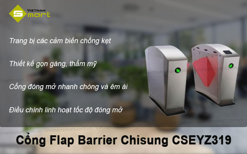 Cổng Flap Barrier Chisung CSEYZ319 Cổng Flap Barrier Chisung CSEYZ319