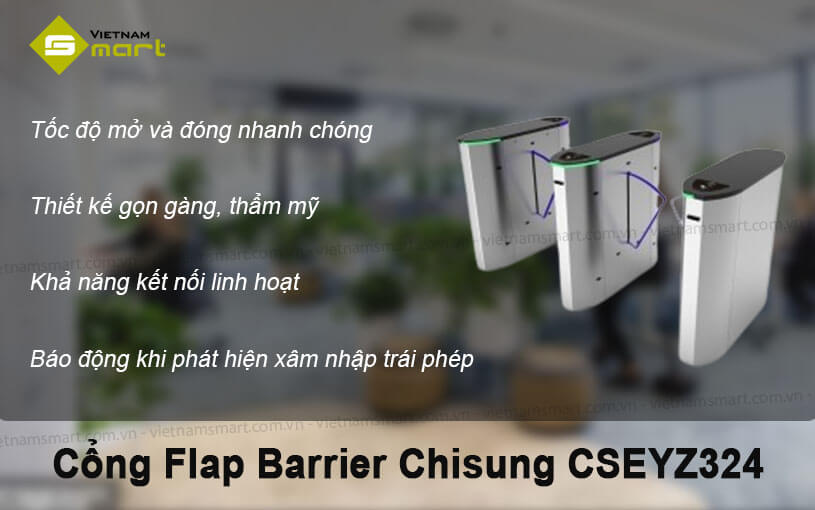 Cổng Flap Barrier Chisung CSEYZ324 Cổng Flap Barrier Chisung CSEYZ324