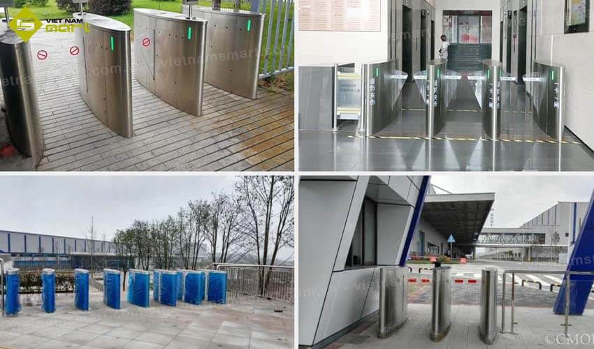 Cổng Flap Barrier ngoài trời CMOLO CPW-331TBS Cổng Flap Barrier ngoài trời CMOLO CPW-331TBS