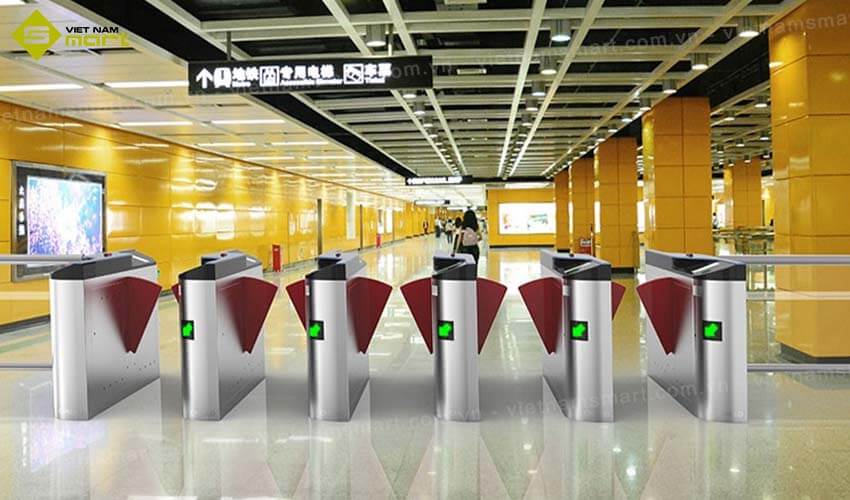 Cổng AFC Flap Barrier CMOLO RPW-TSG3000 Cổng AFC Flap Barrier CMOLO RPW-TSG3000