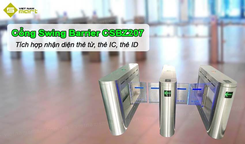 Cổng swing barrier Chisung CSBZ207