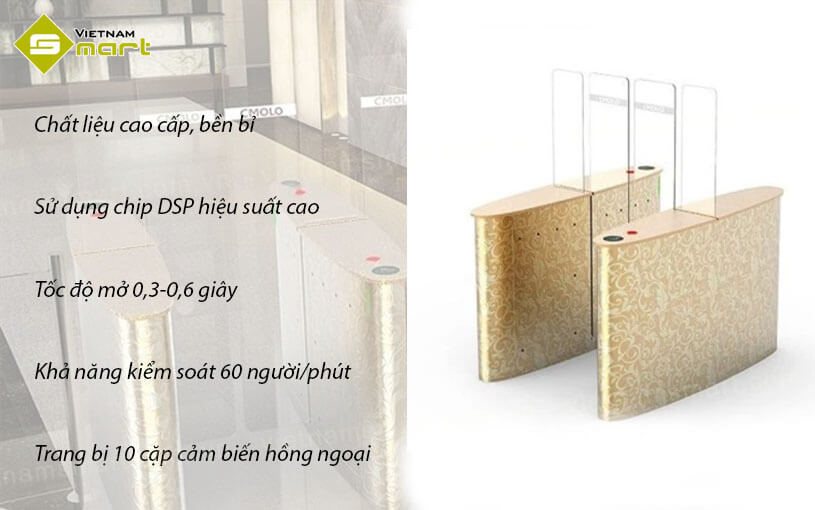Cổng Swing Barrier CMOLO APW-RM600 Cổng Swing Barrier CMOLO APW-RM600