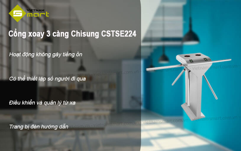 Cổng xoay 3 càng Chisung CSTSE224 Cổng xoay 3 càng Chisung CSTSE224
