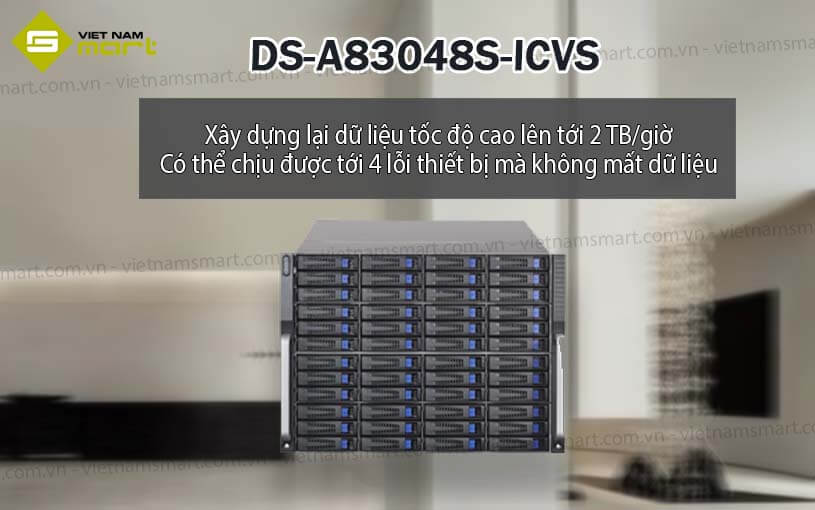 Bộ lưu trữ cụm 48 khe cắm Hikvision DS-A83048S-ICVS Bộ lưu trữ cụm 48 khe cắm Hikvision DS-A83048S-ICVS