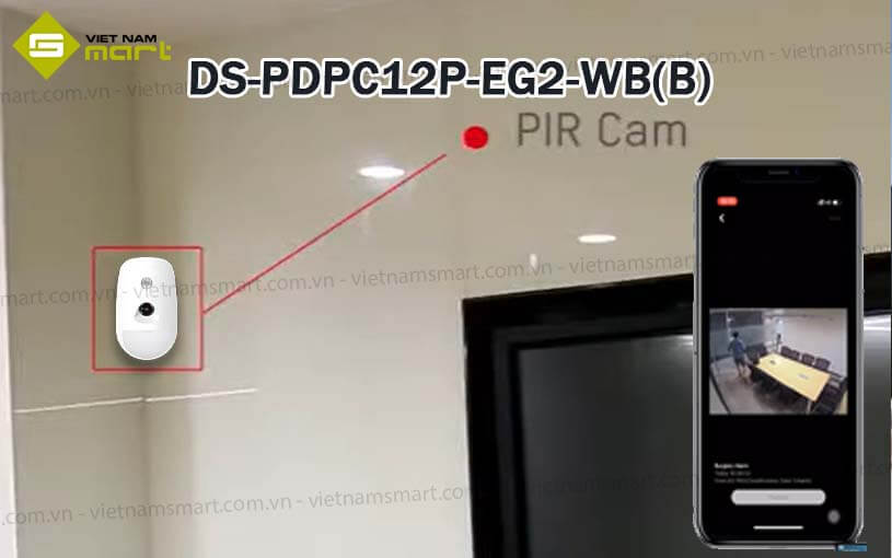 Cảm biến hồng ngoại không dây Hikvision DS-PDPC12P-EG2-WB(B) Cảm biến hồng ngoại không dây Hikvision DS-PDPC12P-EG2-WB(B)