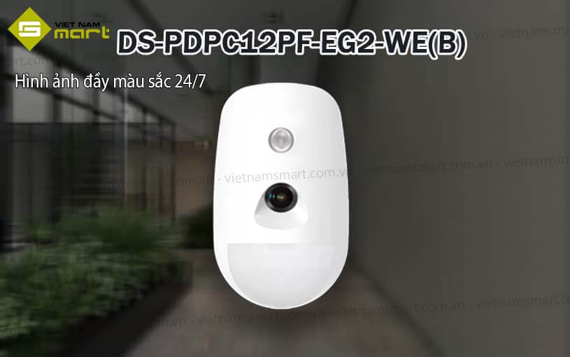 Cảm biến hồng ngoại không dây Hikvision DS-PDPC12PF-EG2-WE(B) Cảm biến hồng ngoại không dây Hikvision DS-PDPC12PF-EG2-WE(B)