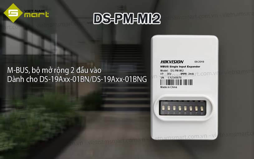 Bộ mở rộng đầu vào M-BUS Hikvision DS-PM-MI2