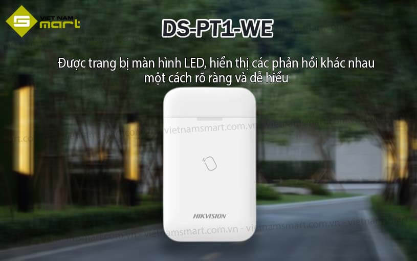 Đầu đọc thẻ không dây Hikvision DS-PT1-WE