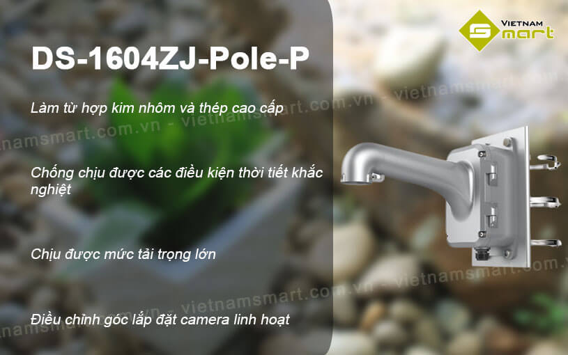 Giá đỡ camera cột dọc Hikvision DS-1604ZJ-Pole-P Giá đỡ camera cột dọc Hikvision DS-1604ZJ-Pole-P