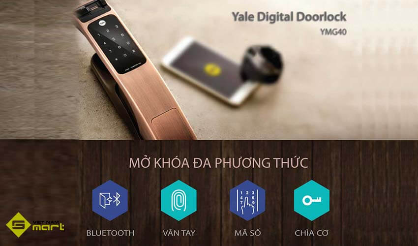 Khóa điện tử vân tay Yale YMG40 Khóa điện tử vân tay Yale YMG40