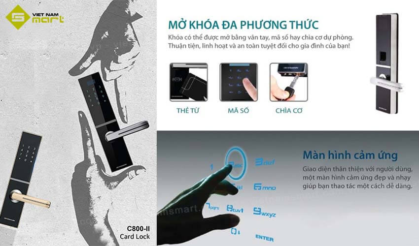 Khóa thẻ từ Dessmann C800-II
