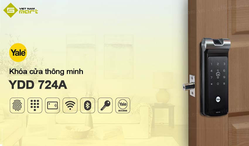 Khóa thông minh Rim lock Yale YDD 724A Khóa thông minh Rim lock Yale YDD 724A
