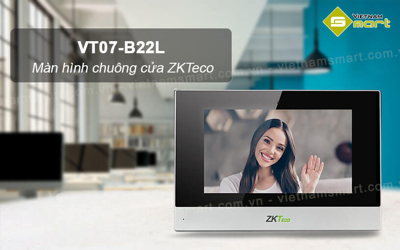 Màn hình chuông cửa ZKTeco VT07-B22L Màn hình chuông cửa ZKTeco VT07-B22L