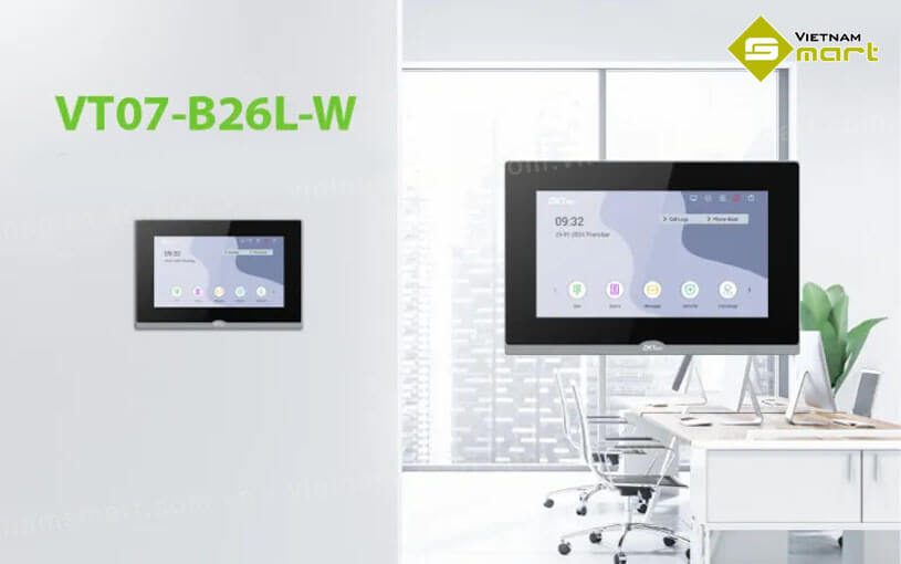 Màn hình chuông cửa ZKTeco VT07-B26L-W Màn hình chuông cửa ZKTeco VT07-B26L-W