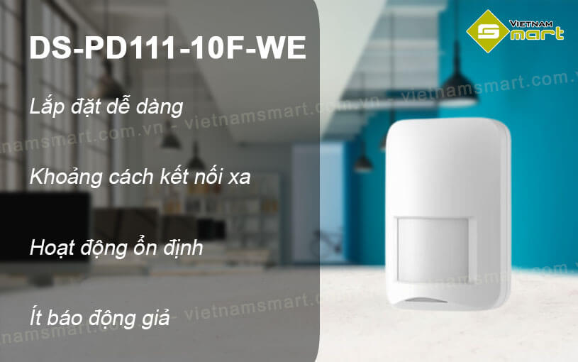 Máy dò PIR không dây Hikvision DS-PD111-10F-WE Máy dò PIR không dây Hikvision DS-PD111-10F-WE