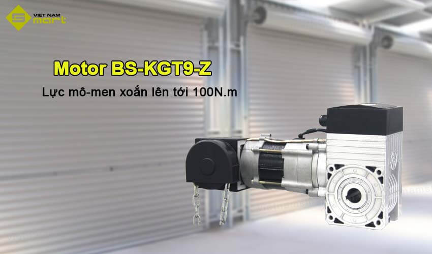 Motor cửa cuốn, cửa phân đoạn công nghiệp Bisen BS-KGT9-Z