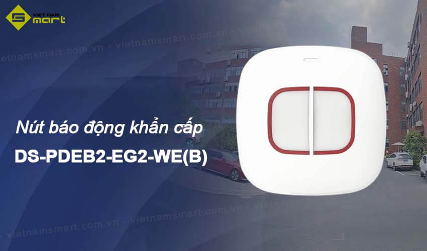 Nút báo động khẩn cấp không dây Hikvision DS-PDEB2-EG2-WE(B)