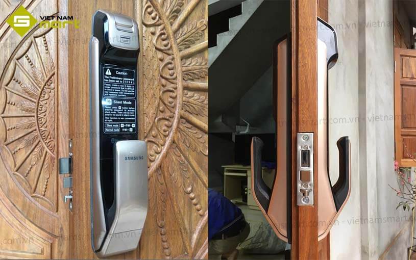 Khóa vân tay Samsung SHP-DP728 Vàng Khóa vân tay Samsung SHP-DP728 Vàng