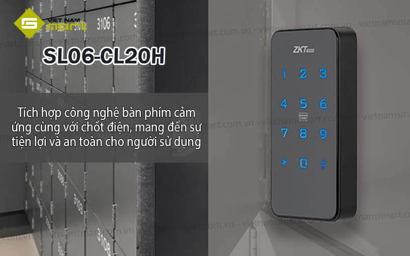 Khóa tủ cảm ứng kỹ thuật số ZKTeco SL06-CL20H