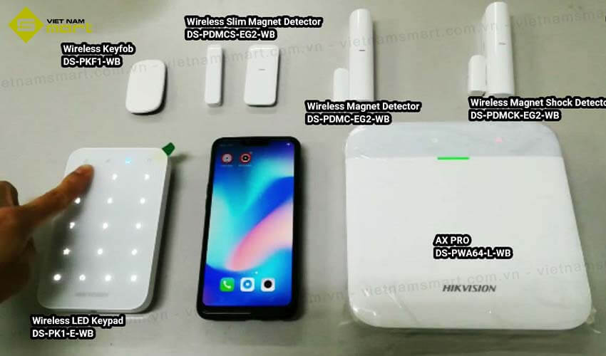 Trung tâm báo động không dây Hikvison DS-PWA64-L-WE Trung tâm báo động không dây Hikvison DS-PWA64-L-WE