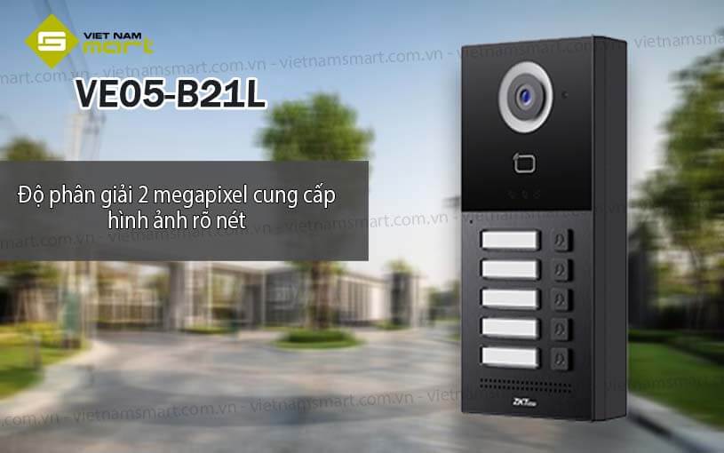 Nút nhấn camera chuông cửa ZKTeco VE05-B21L Nút nhấn camera chuông cửa ZKTeco VE05-B21L