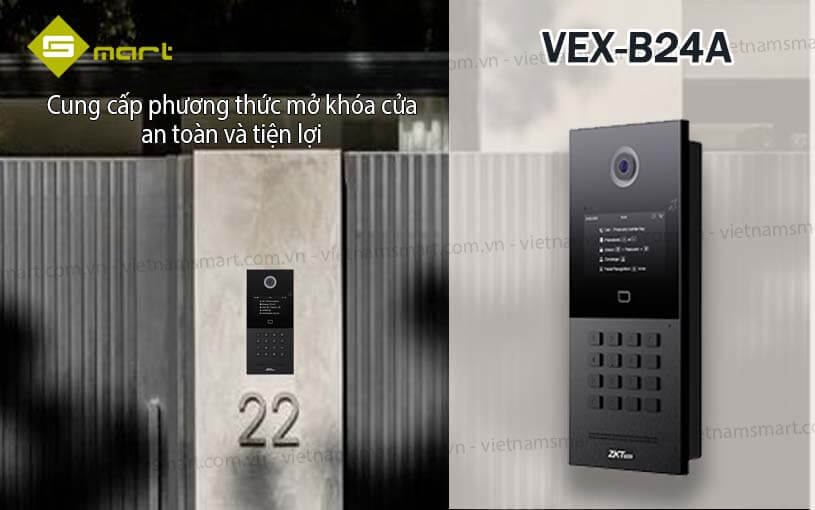 Nút nhấn camera chuông cửa ZKTeco VEX-B24A Nút nhấn camera chuông cửa ZKTeco VEX-B24A
