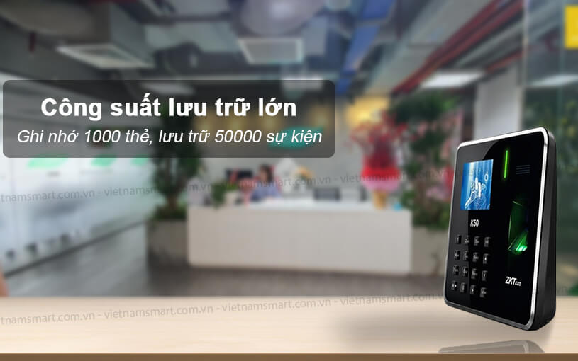 ZKTeco K50 có bàn phím nổi