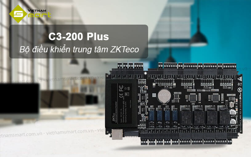 Bộ điều khiển trung tâm ZKTeco C3-200 Plus Bộ điều khiển trung tâm ZKTeco C3-200 Plus