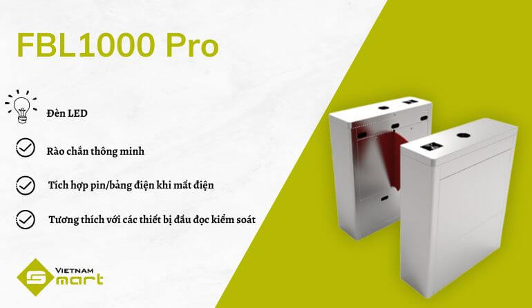 Cổng Flap Barrier ZKTeco FBL1000 Pro Giới thiệu cổng Flap Barrier ZKTeco FBL1000 Pro