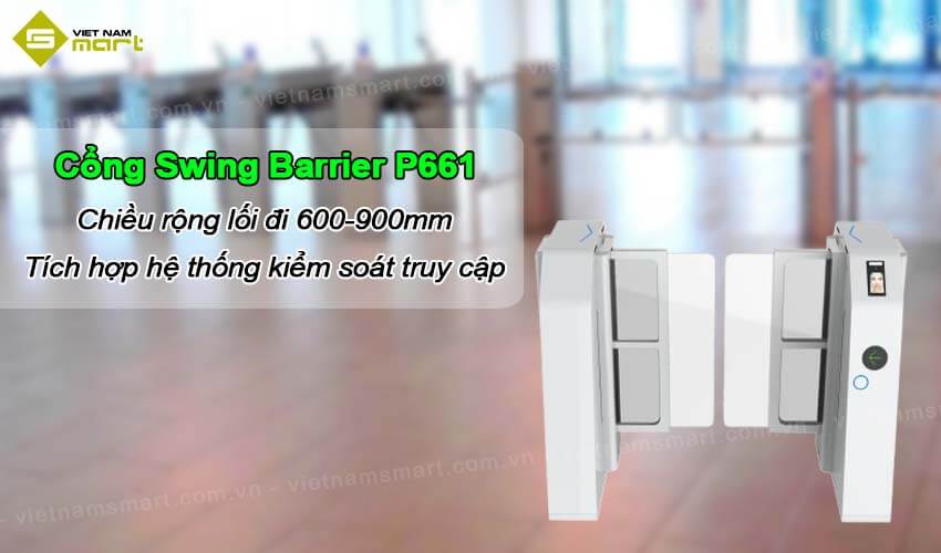 Cổng swing barrier Turboo P661 Cổng Swing Barrier Turboo P661