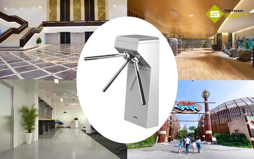 Cổng xoay 3 càng Hikvision DS-K3G201X Cổng xoay 3 chấu DS-K3G201X được ứng dụng tại nhiều mô hình quản lý