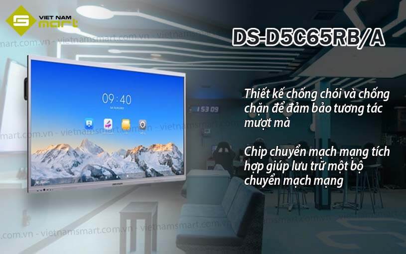 Màn hình tương tác 65 inch Hikvision DS-D5C65RB/A Màn hình tương tác 65 inch Hikvision DS-D5C65RB/A