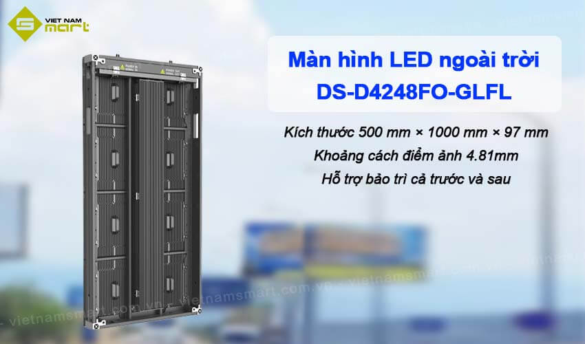 Màn hình LED Fixel ngoài trời P4.8 Hikvision DS-D4248FO-GLFL Màn hình LED Fixel ngoài trời P4.8 Hikvision DS-D4248FO-GLFL