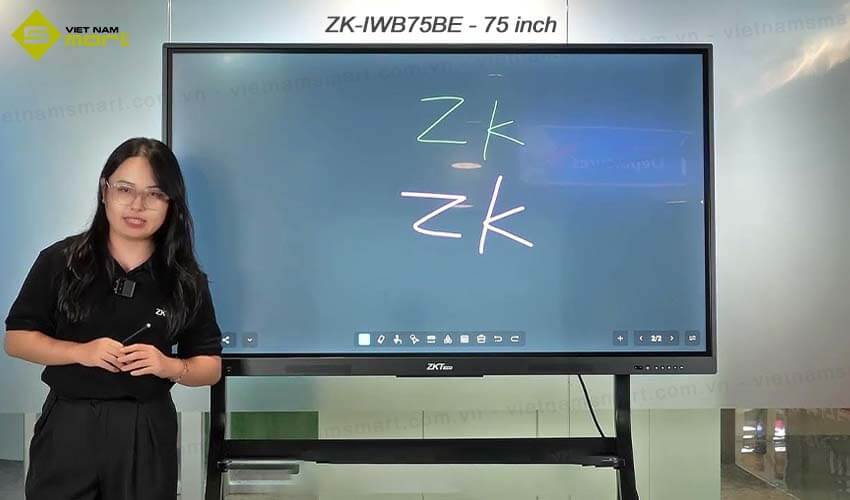 Màn hình tương tác ZKTeco ZK-IWB75BE Màn hình tương tác thông minh ZKTeco ZK-IWB75BE