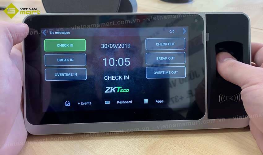 Máy chấm công vân tay ZKTeco Zpad Plus Máy chấm công vân tay ZKTeco Zpad Plus