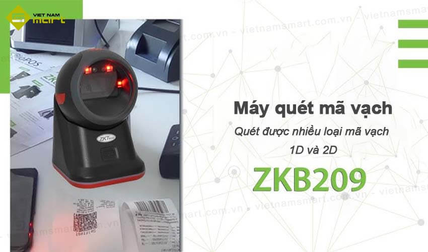 Máy quét mã vạch 2D ZKTeco ZKB209 Máy quét mã vạch 2D ZKTeco ZKB209