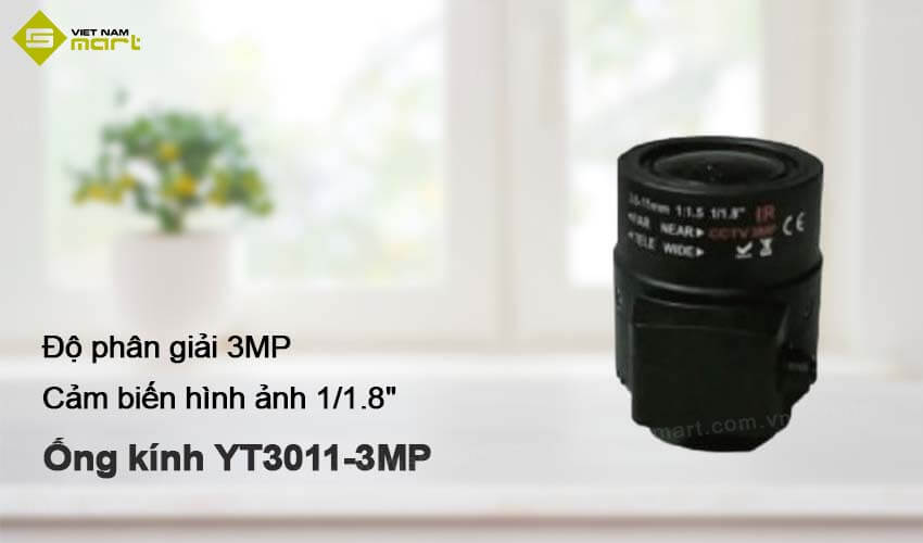 Ống kính camera ZKTeco YT3011-3MP Ống kính camera ZKTeco YT3011-3MP