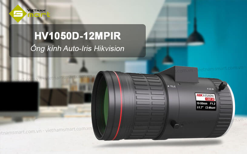 Ống kính Auto-Iris Mega-pixel Hikvision HV1050D-12MPIR Ống kính Hikvision HV1050D-12MPIR