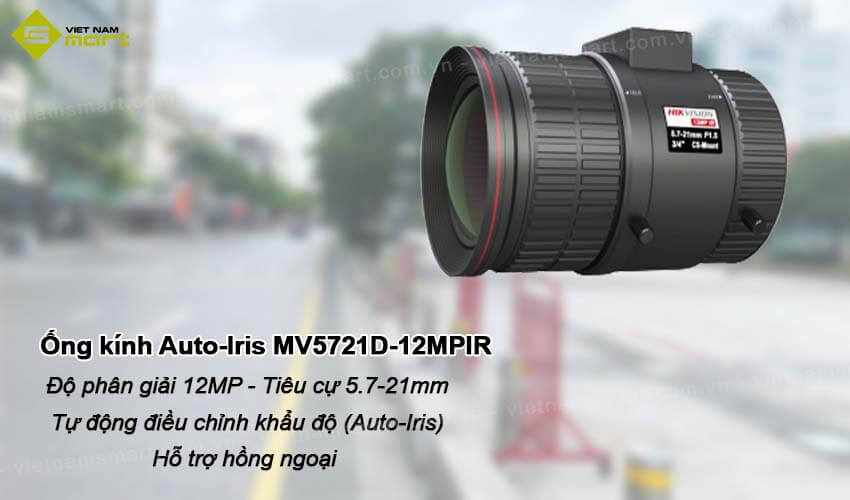 Ống kính Auto-Iris Mega-pixel Hikvision MV5721D-12MPIR