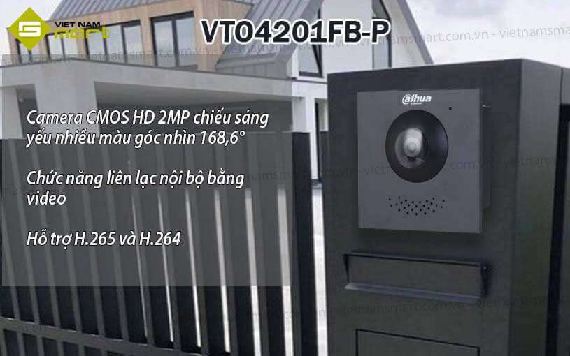 Nút nhấn camera chuông cửa IP Dahua VTO4201FB-P Nút nhấn camera chuông cửa IP Dahua VTO4201FB-P