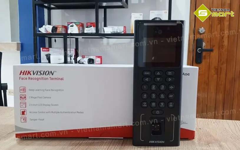 Máy chấm công nhận diện khuôn mặt, vân tay, thẻ Hikvision DS-K1T321MFWX