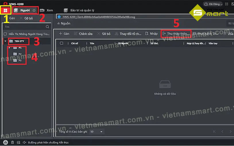 Máy chấm công Hikvision sử dụng phần mềm nào để quản lý nhân sự? Tính năng lưu trữ thông tin nhân viên trong công ty - doanh nghiệp để quản lý