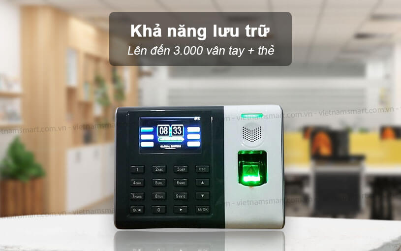 Máy chấm công vân tay Ronald Jack DG100 Ronald Jack DG100 lưu trữ 3000 vân tay
