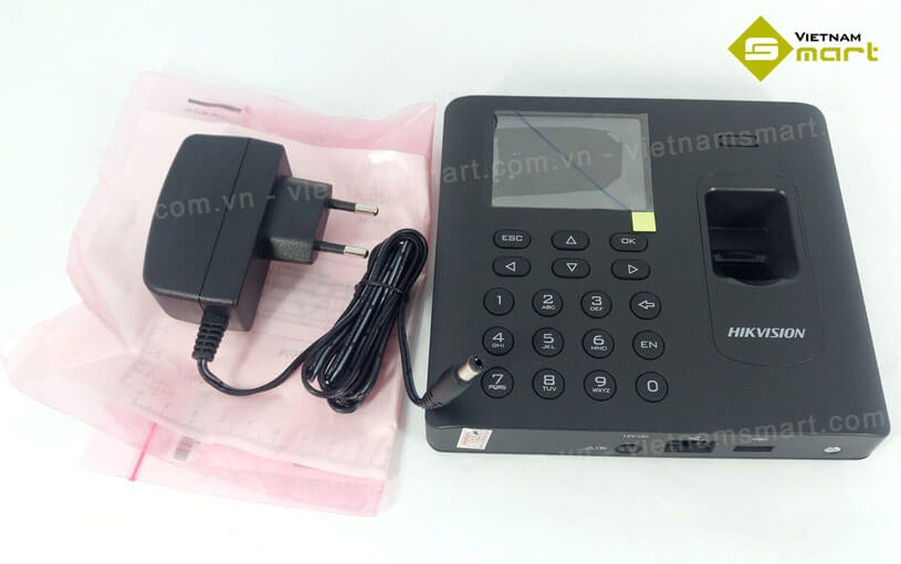 Máy chấm công vân tay Hikvision DS-K1A802AMF-B Máy chấm công vân tay Hikvision DS-K1A802AMF-B