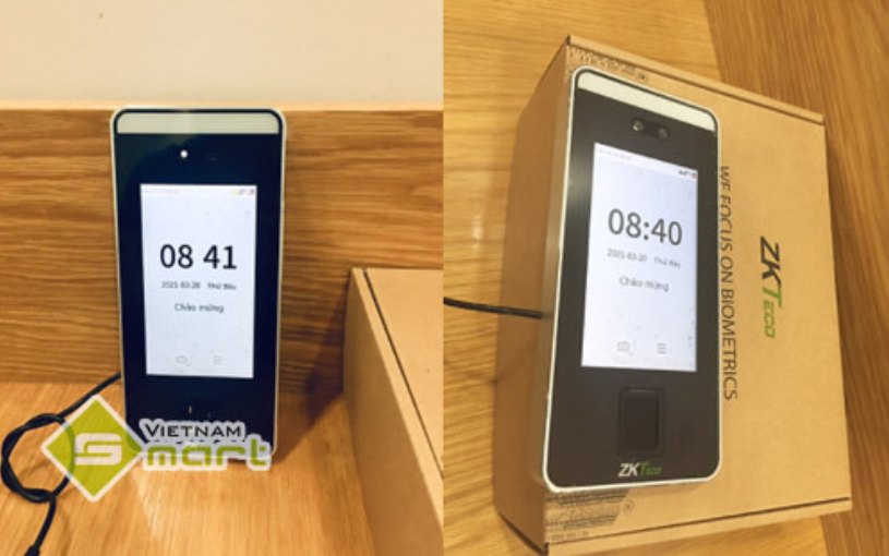 Cận cảnh máy chấm công bằng khuôn mặt SpeedFace-V5L-RFID[TD]